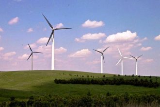 Wind farm in Ruthton, Minnesota