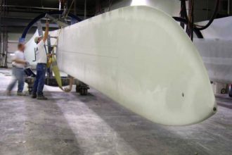 Giant wind turbine blade