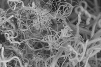 Carbon nanofibers are stronger than steel, but smaller than a human hair