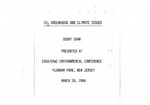 More Exxon Documents Show How Much It Knew About Climate 35 Years Ago