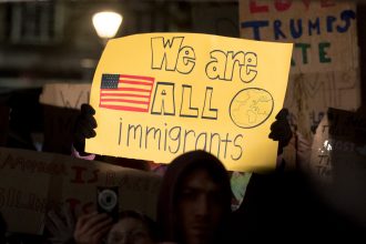 Protests broke out around the world after President Trump announced the travel ban on Muslims