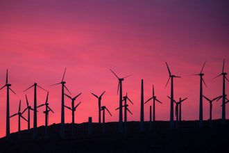 Wind turbines at San Gorgonio Pass, California. Credit: David McNew/Getty