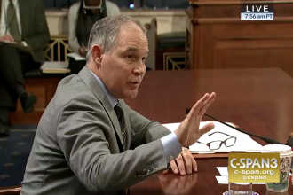 EPA Administrator Scott Pruitt testifies before the Senate Environment and Public Works Committee on Jan. 30, 2018. Credit: CSPAN