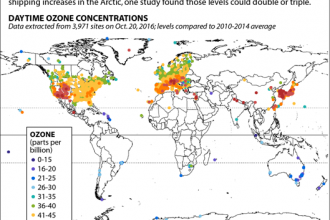 Map: Industrialized Nations Are Chief Ozone Emitters