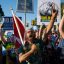 Pipeline proposals have drawn large public protests, as well as formal comments opposing them.  Credit: Jim Watson/AFP/Getty Images