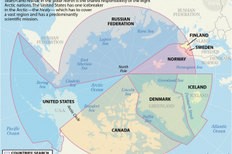 Map: Search and Rescue in the Arctic, by Country