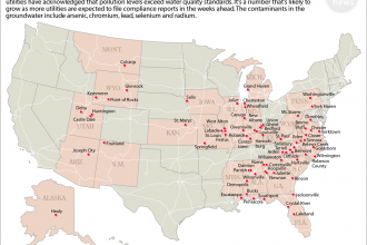 Map: Coal Plants in at least 22 States Fail Water Pollution Standards