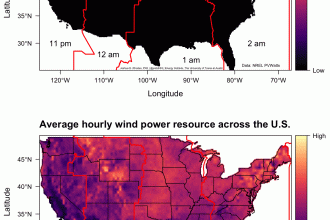 Animation: When Are U.S. Wind and Solar Energy at Their Peaks? Courtesy of Joshua Rhodes/University of Texas-Austin