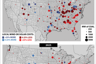 Map: Which Is Cheaper? Existing Coal Power vs. Building New Wind and Solar