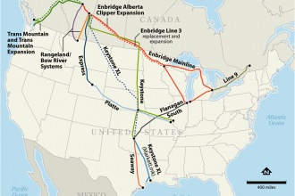 Keystone, and Other Major Pipelines for Canadian Oil