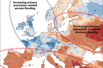 Map: Europe's Changing Flood Patterns