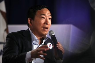 Andrew Yang. Credit: Justin Sullivan/Getty Images
