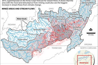 Map: Climate Change and Mountaintop Mining