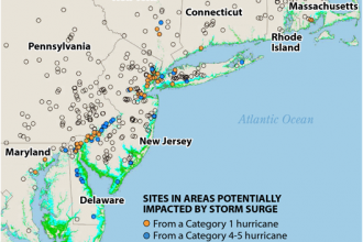 Map: Superfund Sites at Risk from Hurricanes