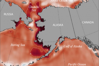 Map: Alaska's Warming Oceans