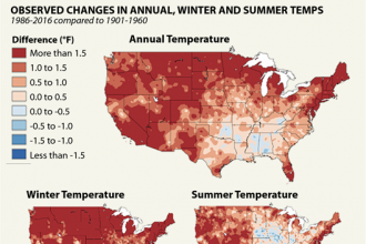 Map: Temperatures Already Rising in U.S. Ski Country