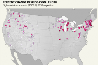 Infographic: Global Warming Means Shorter Ski Seasons