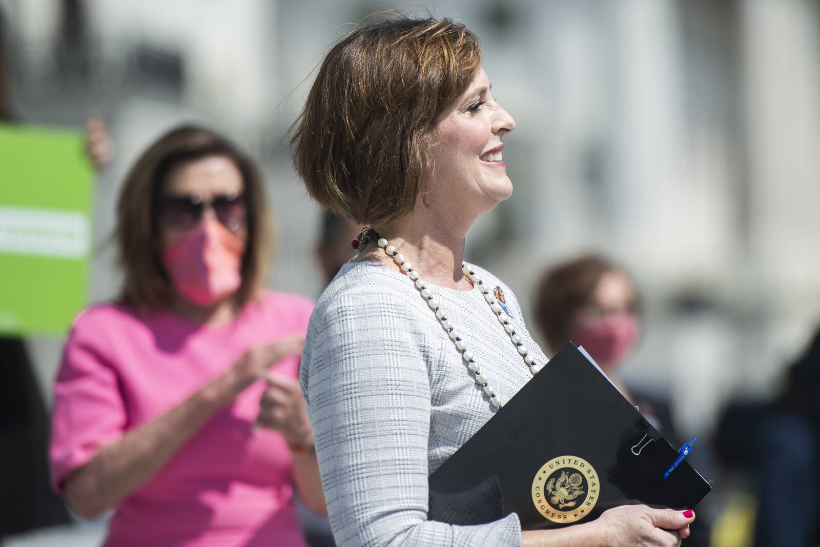 Rep. Kathy Castor, D-Fla., speaks during a news conference with members of the House Select Committee on the Climate Crisis on plans to address climate issues on June 30, 2020. Credit: Tom Williams/CQ-Roll Call, Inc via Getty Images