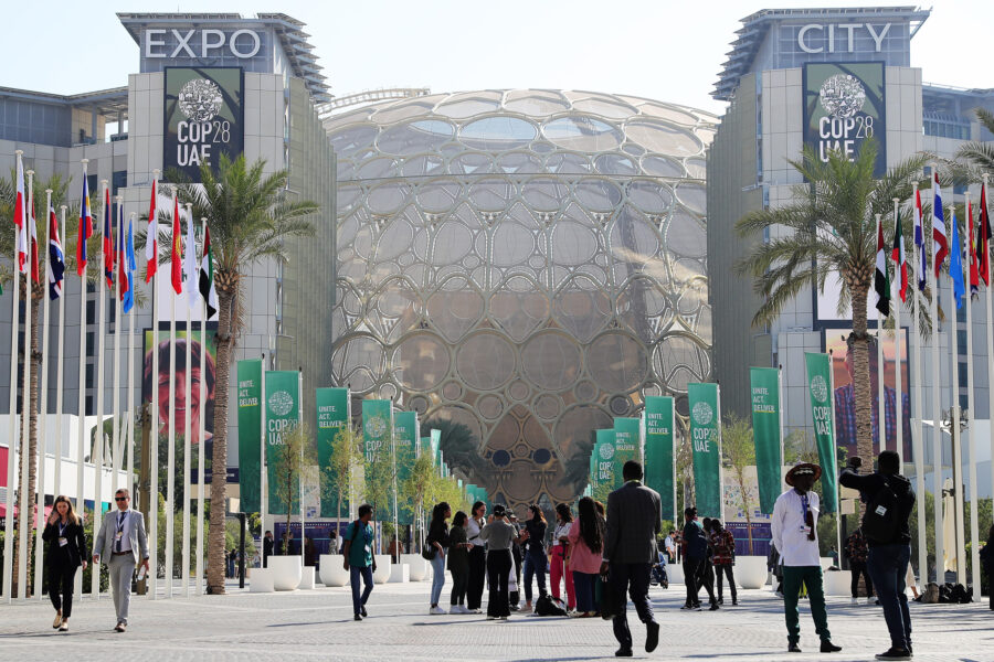 A view of Expo City during COP28 in Dubai, United Arab Emirates on Dec. 12, 2023. Credit: Wang Dongzhen/Xinhua via Getty Images