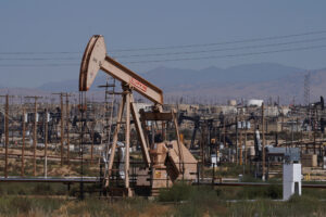 An oil pumpjack in Kern County, California. Credit: Harika Maddala