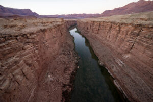 A view of the Colorado River from the Navajo Bridge in Marble Canyon, Ariz. Credit: Robyn Beck/AFP via Getty Images