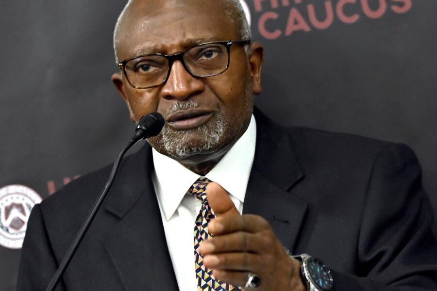 Environmental justice scholar Dr. Robert Bullard speaks at the Hip Hop Caucus' inaugural A. Donald McEachin Environmental Justice Award reception on April 20, 2023 in Washington, D.C. Credit: Shannon Finney/Getty Images