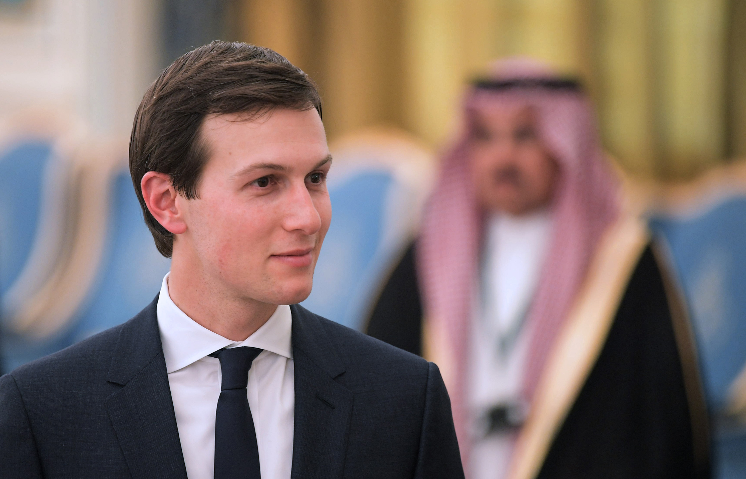 Jared Kushner on an official U.S. visit to Saudi Arabia in 2017. His Saudi-backed firm is a major investor in the Albanian developments. Credit: Mandel Ngan/AFP via Getty Images