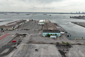 Work has begun to revitalize the South Brooklyn Marine Terminal in New York’s Sunset Park and turn it into one of the nation’s first ports dedicated to offshore wind development. Credit: Equinor