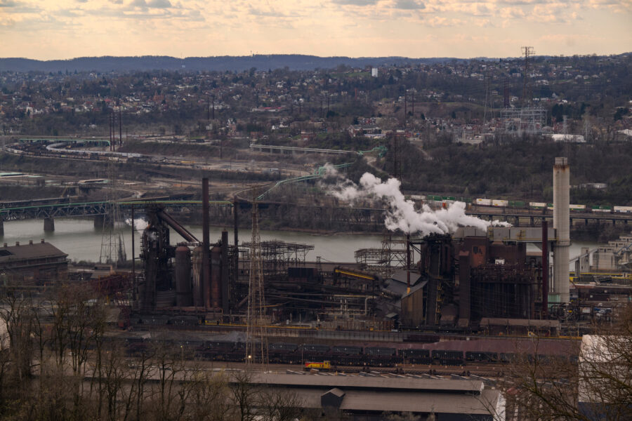 A view of U.S. Steel’s Edgar Thomson Works on March 20 in Braddock, Pennsylvania. Credit: Jeff Swensen/Getty Images