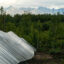 The 8.5-megawatt solar farm in Houston, Alaska, is comprised of 14,000 solar panels and sits on land that was burned during the devastating 1996 Miller's Reach Fire. Credit: Loren Holmes/ADN