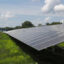 A portion of a ten-acre solar panel array is seen on the campus of Central Columbia High School in Bloomsburg, Pa. Solar energy production in the state has quadrupled, but that still puts Pennsylvania behind 28 other states. Credit: Paul Weaver/SOPA Images/LightRocket via Getty Images