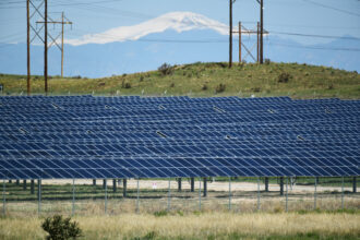 A view of the Brighton Solar field on May 23 in Pueblo, Colo. Credit: Hyoung Chang/The Denver Post via Getty Images