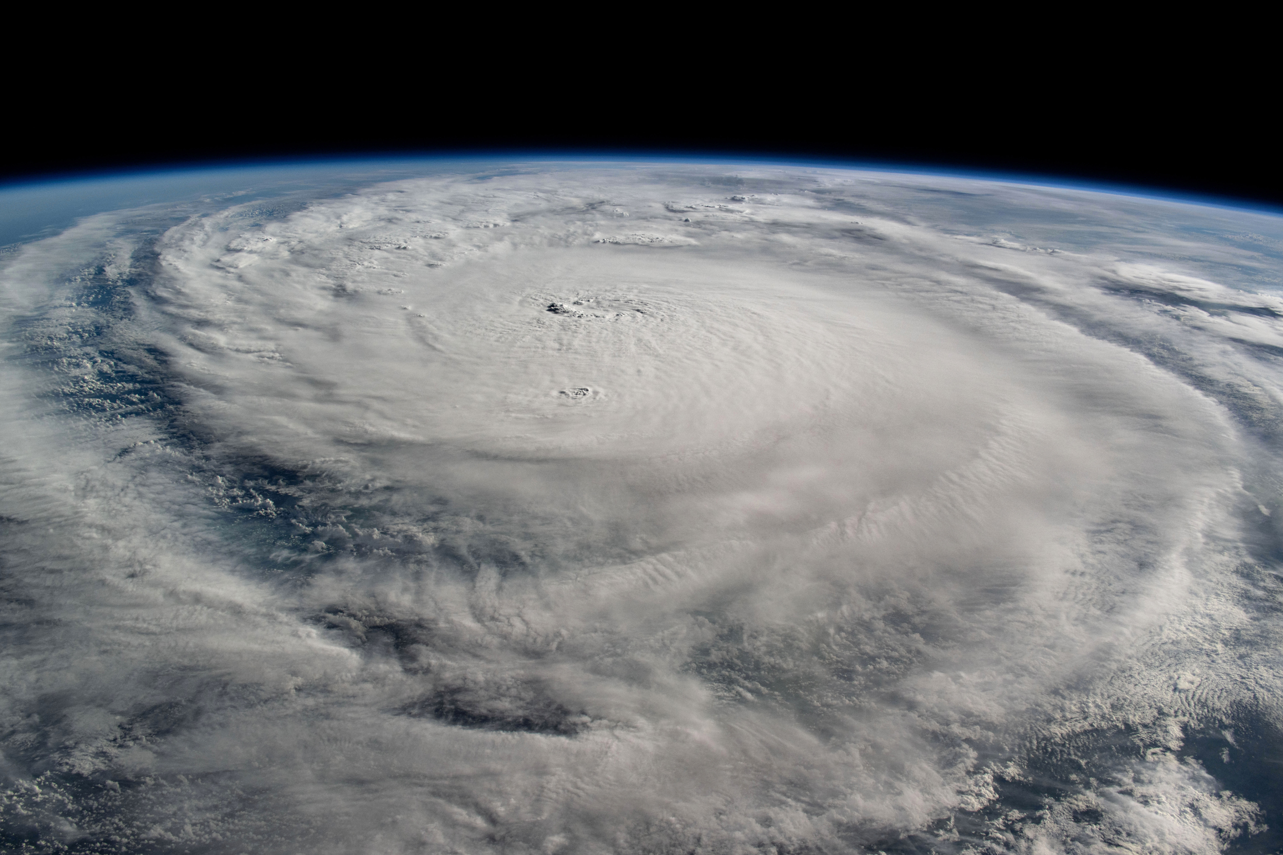 Hurricane Milton, a Category 5 storm at the time of this photo, is seen from the International Space Station in the Gulf of Mexico off the coast of the Yucatan Peninsula. Credit: NASA