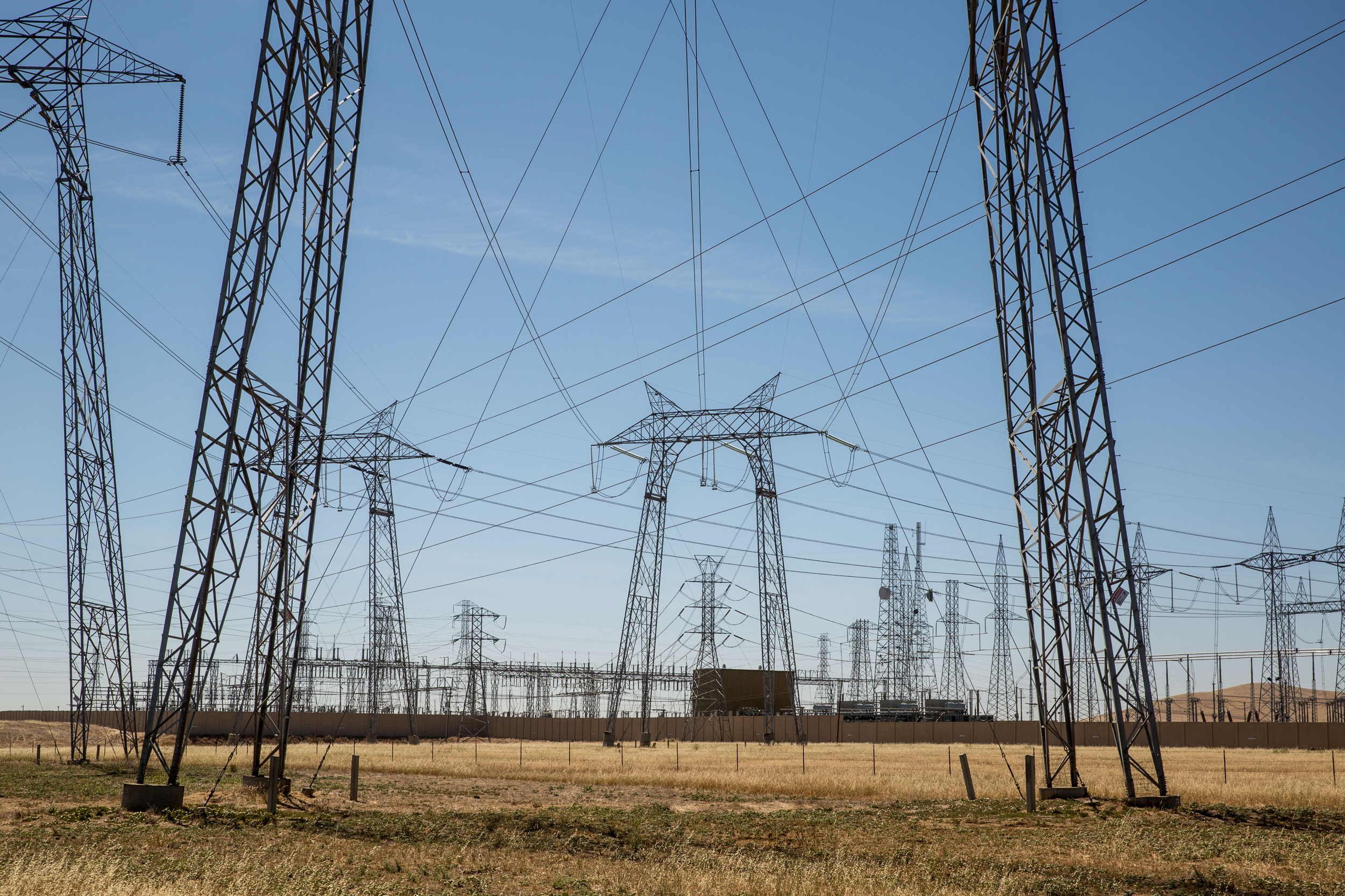 Utility companies are spending more on the construction and maintenance of local transmission lines, and less on building large interstate transmission lines. Credit: Jon G. Fuller/VWPics/Universal Images Group via Getty Images