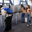 Students vote at the University of California, Irvine on Tuesday. Credit: Paul Bersebach/MediaNews Group/Orange County Register via Getty Images