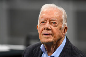 Former president Jimmy Carter died at the age of 100 on Dec. 29 at his home in Plains, Ga. Credit: Scott Cunningham/Getty Images.