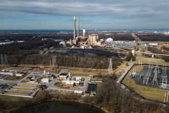 A view of the coal-fired Brandon Shores Power Plant, which supplies energy to grid operator PJM, in Stoney Beach, Md. Credit: Salwan Georges/The Washington Post via Getty Images
