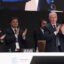 COP29 President Mukhtar Babayev (front right) and other committee members applaud the end of the UNFCCC climate conference in the early hours on Nov. 24 in Baku, Azerbaijan. Credit: Sean Gallup/Getty Images