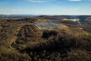 Transmission lines connect to a substation in Mount Morris, Pa. Credit: Salwan Georges/The Washington Post via Getty Images