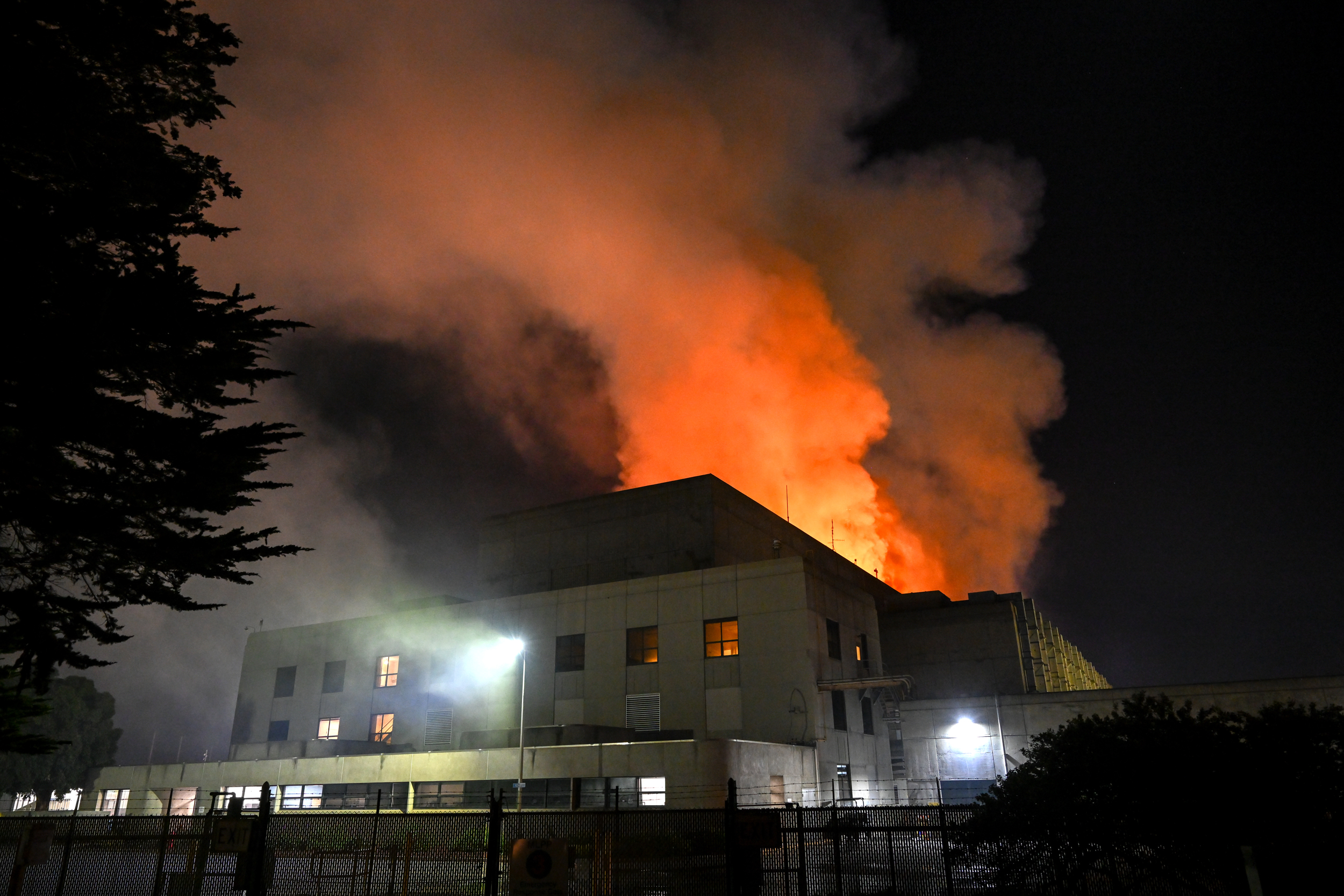A fire erupts at the Moss Landing Energy Storage Facility on Jan. 16 in Monterey County, Calif. Credit: Tayfun Coskun/Anadolu via Getty Images