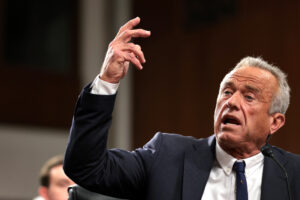 Robert F. Kennedy Jr., President Trump’s nominee for Secretary of Health and Human Services, testifies during his Senate Finance Committee confirmation hearing on Jan. 29 in Washington, D.C. Credit: Win McNamee/Getty Images