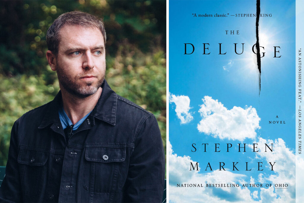 Stephen Markley and his novel “The Deluge.” Photo credit: Michael Amico