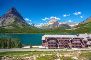 The Many Glacier Hotel at Glacier National Park is one of the most expensive lodgings in the park system. Credit: Rebecca Latson/National Parks Traveler