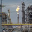 Gas is burned from a flare stack at the Air Liquide gas plant in Pasadena, Texas. Credit: Kirk Sides/Houston Chronicle via Getty Images