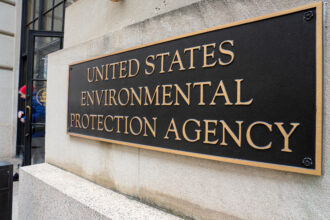 The entrance to the Environmental Protection Agency headquarters in Washington, D.C. Credit: J. David Ake/Getty Images