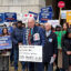 Lawmakers, led by Sen. Ed Markey, hold a press conference in front of the EPA headquarters in Washington, D.C., expressing concern over what they called an unlawful funding freeze and staffing disruptions. Credit: Aman Azhar/Inside Climate News