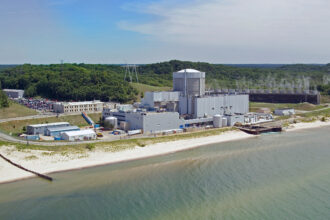 The currently retired Palisades Nuclear Generating Station is one of the oldest nuclear plants in the country, completed in 1971 along the shores of Lake Michigan. Credit: Nuclear Regulatory Commission