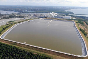 Normally phosphogypsum is disposed of in stacks such as this one in Riverview, Fla. Credit: Sarah Gledhill/Center for Biological Diversity