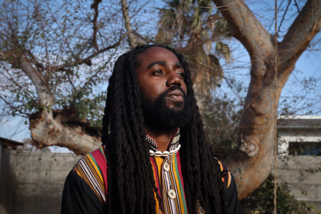 Emeka Chukwurah, owner of Rhythms of the Village, sees responsibility in keeping the culture of Black Altadena alive. Credit: Rambo Talabong/Inside Climate News