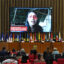Conta, a member of the Tagaeri and Baihuaeri Waorani Indigenous groups, appears before the Inter-American Court of Human Rights via pre recorded video on Aug. 23, 2022. Credit: Courtesy of the Inter American Court of Human Rights